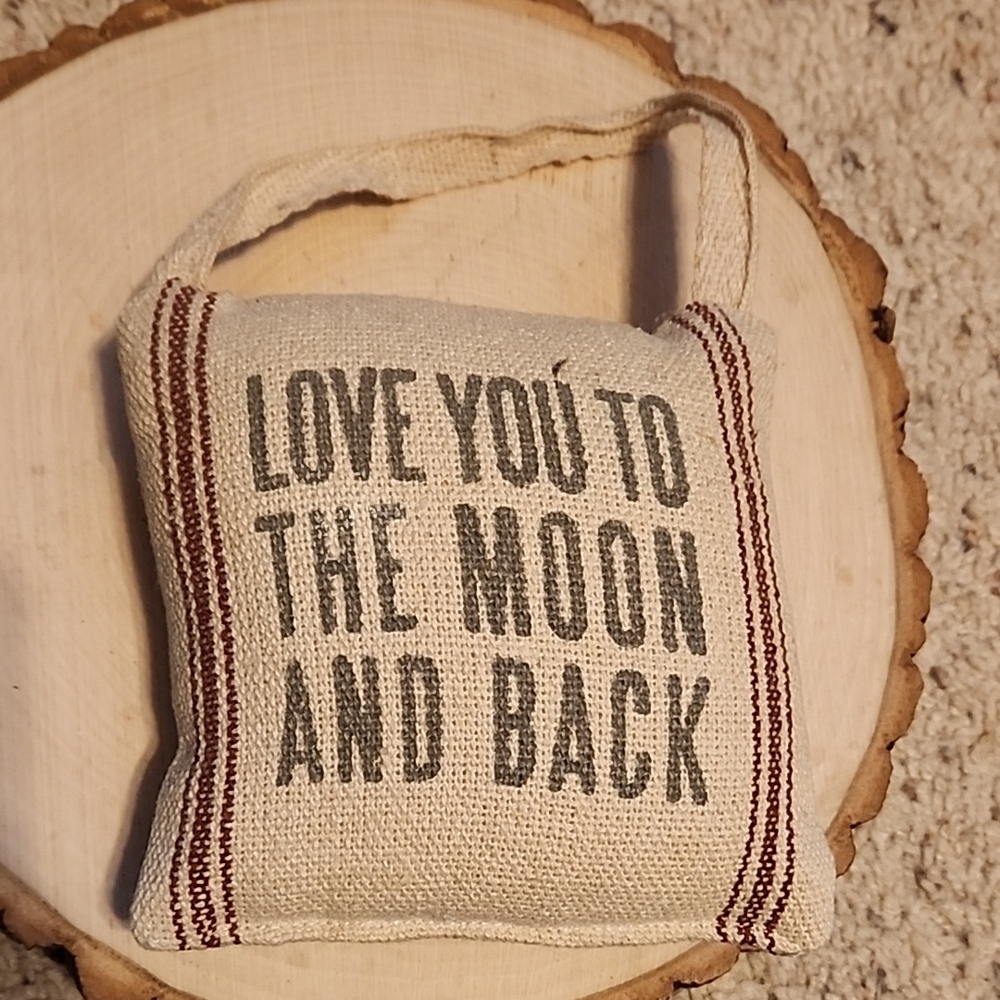Primitives by Kathy Love You Pillow - Beige and Red